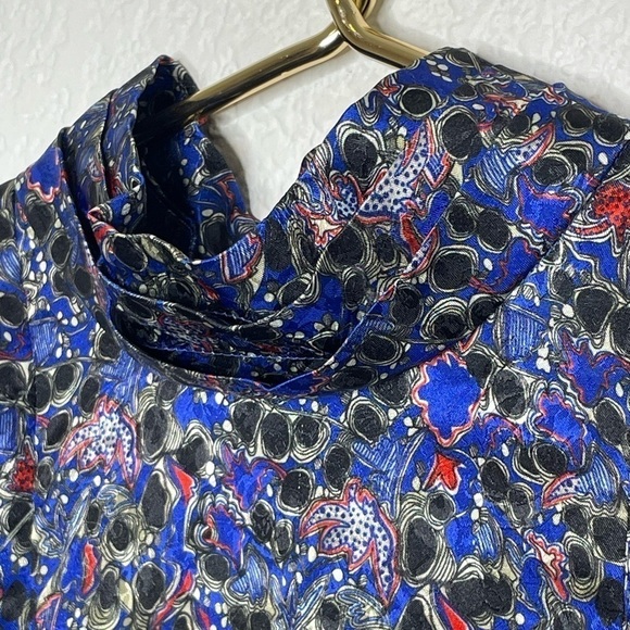 Hunter Bell blouse pleated NWT sz M high neck long sleeve - Picture 5 of 12